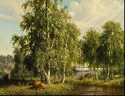 Ferdinand von Wright Summer landscape France oil painting artist